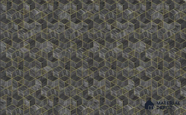 217047 | 10 Meter x 21 Inches Geometric Look Wallpaper - 57.37 Sq. Ft. | Minimum 15% wastage during installation