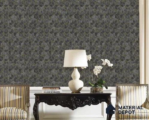 217047 | 10 Meter x 21 Inches Geometric Look Wallpaper - 57.37 Sq. Ft. | Minimum 15% wastage during installation