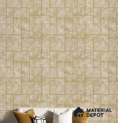 220-4 | 10 Meter x 21 Inches Geometric Look Wallpaper - 57.05 Sq. Ft. | Minimum 15% wastage during installation