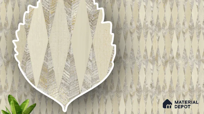 220317 | 10 Meter x 21 Inches Patterned Look Wallpaper - 57.41 Sq. Ft. | Minimum 15% wastage during installation
