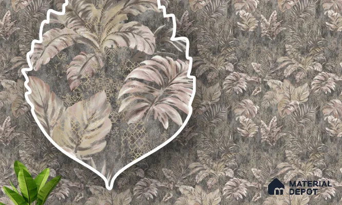 220331 | 10 Meter x 21 Inches Florals Look Wallpaper - 57.41 Sq. Ft. | Minimum 15% wastage during installation