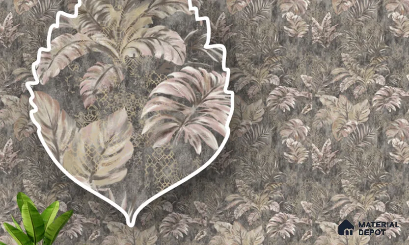220331 | 10 Meter x 21 Inches Florals Look Wallpaper - 57.41 Sq. Ft. | Minimum 15% wastage during installation
