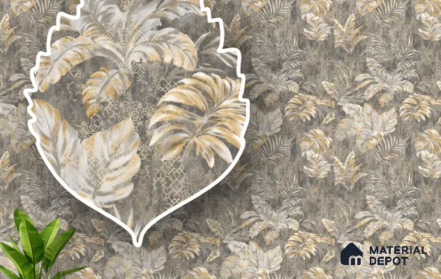 220337 | 10 Meter x 21 Inches Florals Look Wallpaper - 57.41 Sq. Ft. | Minimum 15% wastage during installation