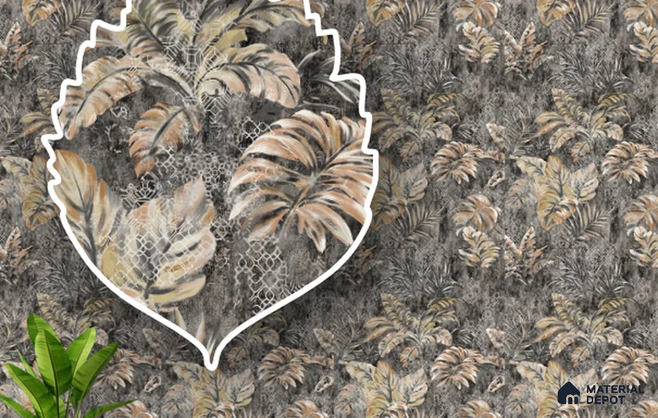 220357 | 10 Meter x 21 Inches Patterned Look Wallpaper - 57.41 Sq. Ft. | Minimum 15% wastage during installation