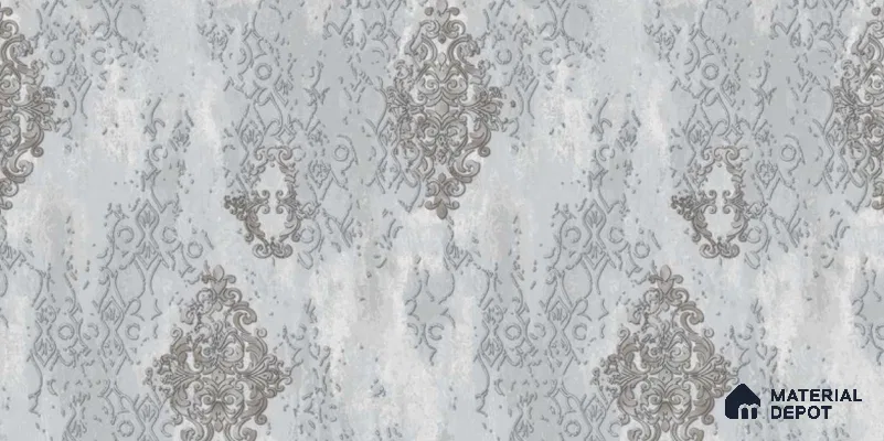 221-1 | 10 Meter x 21 Inches Damask Look Wallpaper - 57.05 Sq. Ft. | Minimum 15% wastage during installation