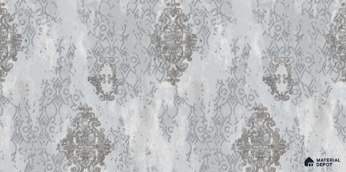 221-1 | 10 Meter x 21 Inches Damask Look Wallpaper - 57.05 Sq. Ft. | Minimum 15% wastage during installation