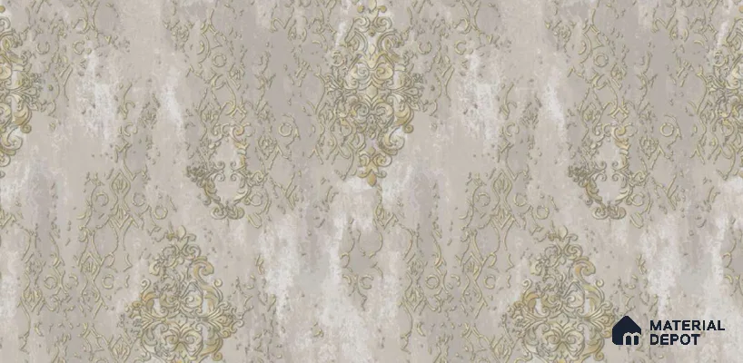 221-2 | 10 Meter x 21 Inches Damask Look Wallpaper - 57.05 Sq. Ft. | Minimum 15% wastage during installation