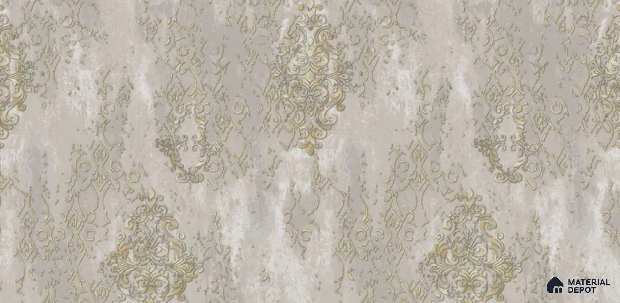 221-2 | 10 Meter x 21 Inches Damask Look Wallpaper - 57.05 Sq. Ft. | Minimum 15% wastage during installation