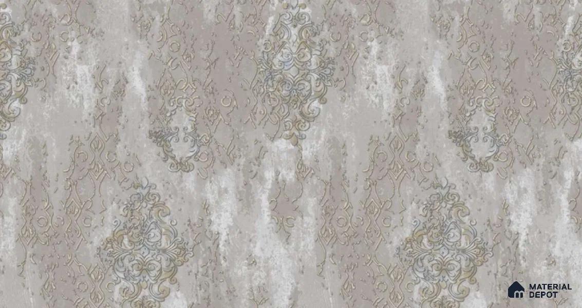 221-3 | 10 Meter x 21 Inches Damask Look Wallpaper - 57.05 Sq. Ft. | Minimum 15% wastage during installation