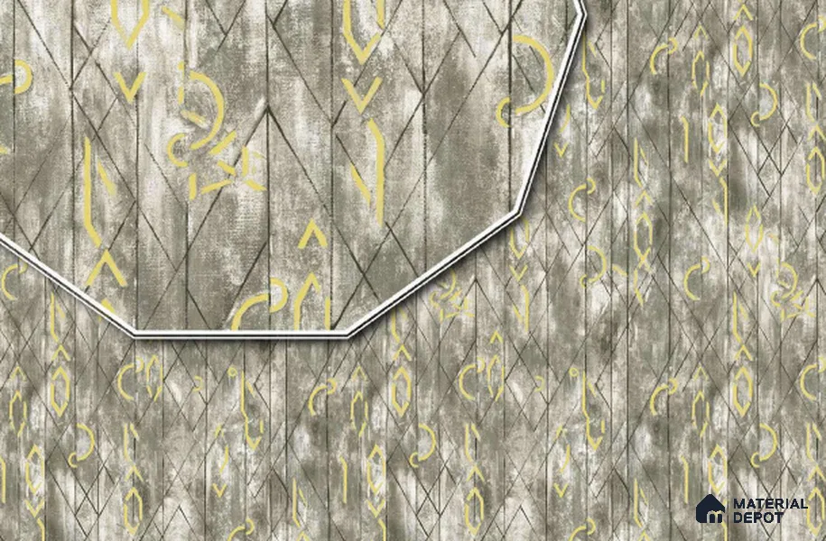 23742 | 10 Meter x 21 Inches Geometric Look Wallpaper - 57.05 Sq. Ft. | Minimum 15% wastage during installation