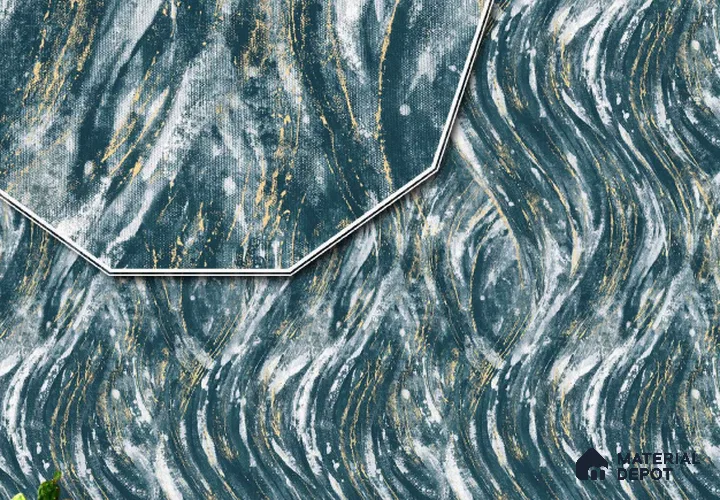 23756 | 10 Meter x 21 Inches Marble Look Wallpaper - 57.05 Sq. Ft. | Minimum 10% wastage during installation