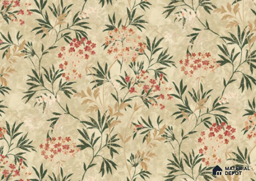 23822 | 10 Meter x 21 Inches Florals Look Wallpaper - 57.41 Sq. Ft. | Minimum 15% wastage during installation