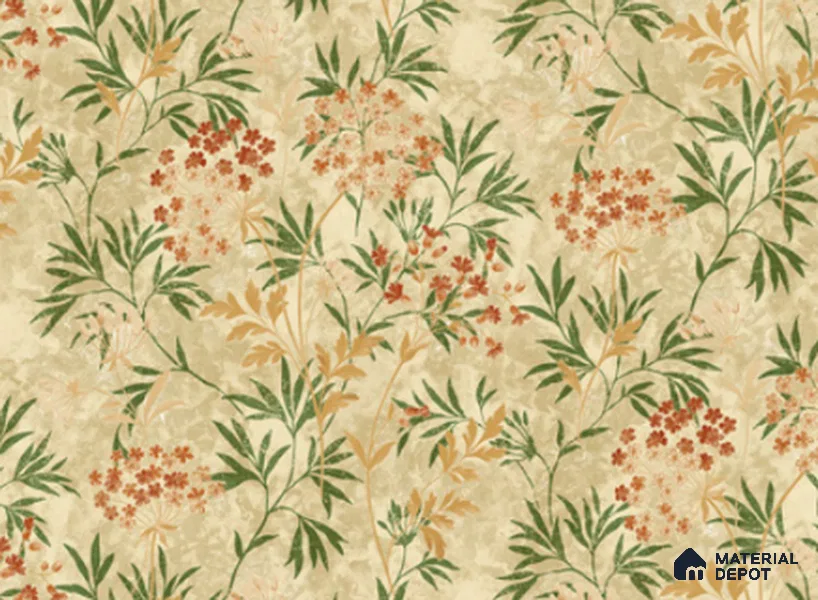 23823 | 10 Meter x 21 Inches Florals Look Wallpaper - 57.41 Sq. Ft. | Minimum 15% wastage during installation
