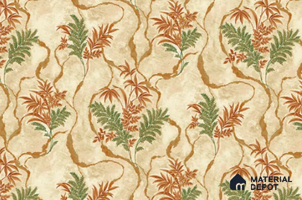 23847 | 10 Meter x 21 Inches Florals Look Wallpaper - 57.41 Sq. Ft. | Minimum 15% wastage during installation