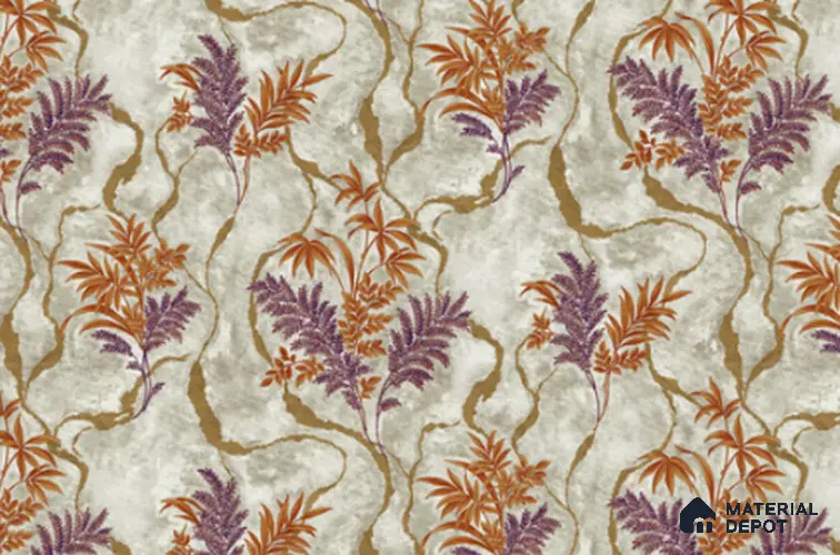 23849 | 10 Meter x 21 Inches Florals Look Wallpaper - 57.41 Sq. Ft. | Minimum 15% wastage during installation
