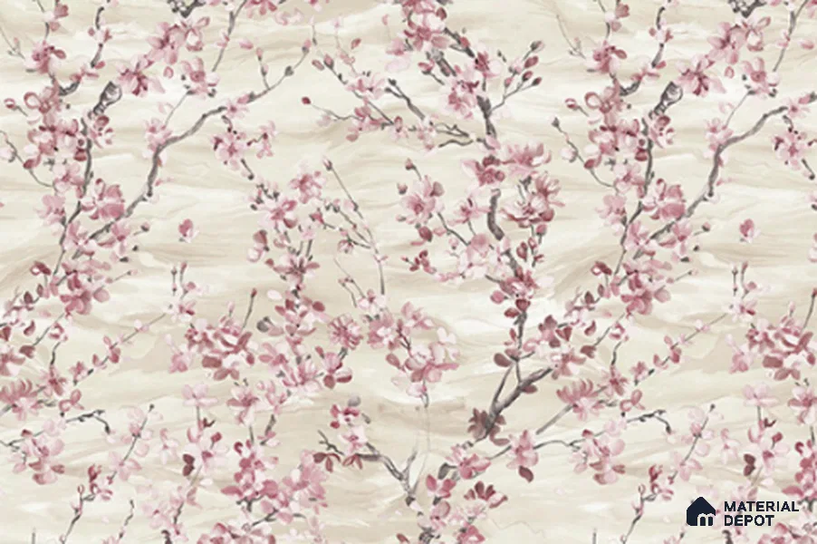 23857 | 10 Meter x 21 Inches Florals Look Wallpaper - 57.41 Sq. Ft. | Minimum 15% wastage during installation