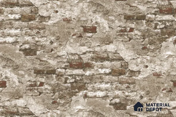 23869 | 10 Meter x 21 Inches Brick Look Wallpaper - 57.41 Sq. Ft. | Minimum 15% wastage during installation