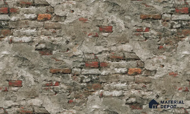 23870 | 10 Meter x 21 Inches Brick Look Wallpaper - 57.41 Sq. Ft. | Minimum 15% wastage during installation