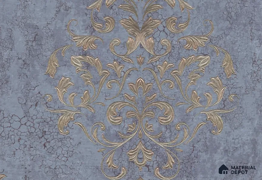 3013-04 | 5 Meter x 42 Inches Damask Look Wallpaper - 57.41 Sq. Ft. | Minimum 15% wastage during installation