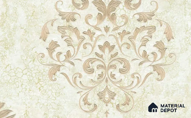 3013-05 | 5 Meter x 42 Inches Damask Look Wallpaper - 57.41 Sq. Ft. | Minimum 15% wastage during installation