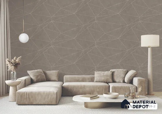 3909-2 | 5 Meter x 42 Inches Geometric Look Wallpaper - 57.41 Sq. Ft. | Minimum 15% wastage during installation