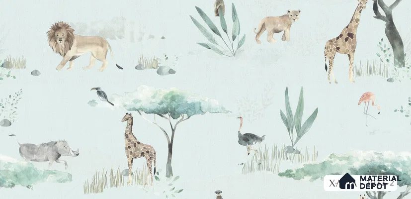 3933-2 | 5 Meter x 42 Inches Animal Print Look Wallpaper - 57.41 Sq. Ft. | Minimum 15% wastage during installation