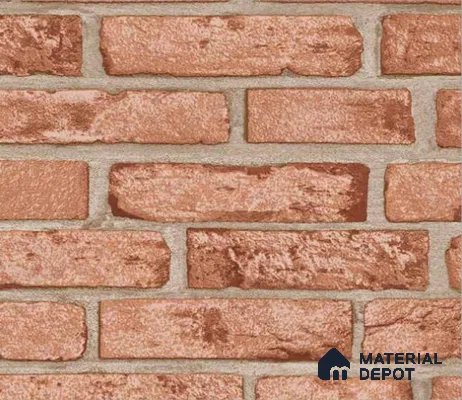497-4 | 5 Meter x 42 Inches Brick Look Wallpaper - 57.43 Sq. Ft. | Minimum 15% wastage during installation