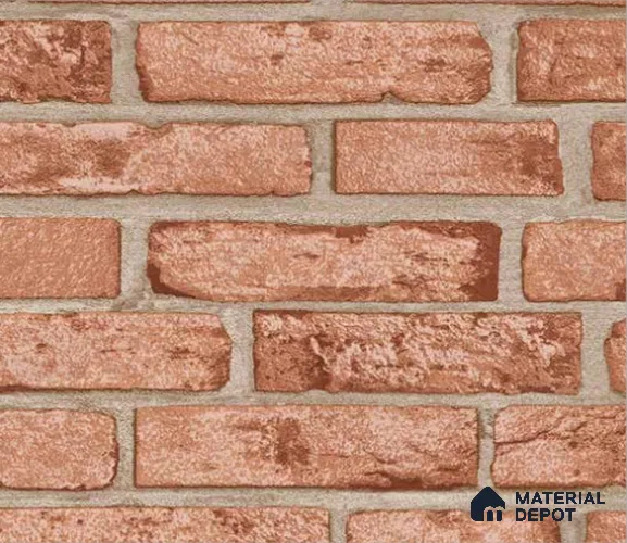 497-4 | 5 Meter x 42 Inches Brick Look Wallpaper - 57.43 Sq. Ft. | Minimum 15% wastage during installation