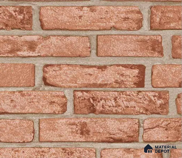 497-4 | 5 Meter x 42 Inches Brick Look Wallpaper - 57.43 Sq. Ft. | Minimum 15% wastage during installation