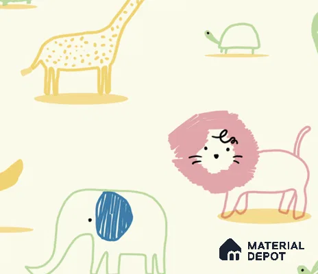 5187-2 | 4 Meter x 42 Inches Animal Print Look Wallpaper - 45.94 Sq. Ft. | Minimum 15% wastage during installation