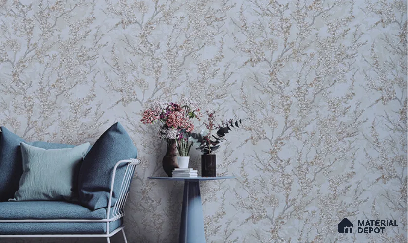 6008 | 10 Meter x 21 Inches Florals Look Wallpaper - 57.05 Sq. Ft. | Minimum 15% wastage during installation
