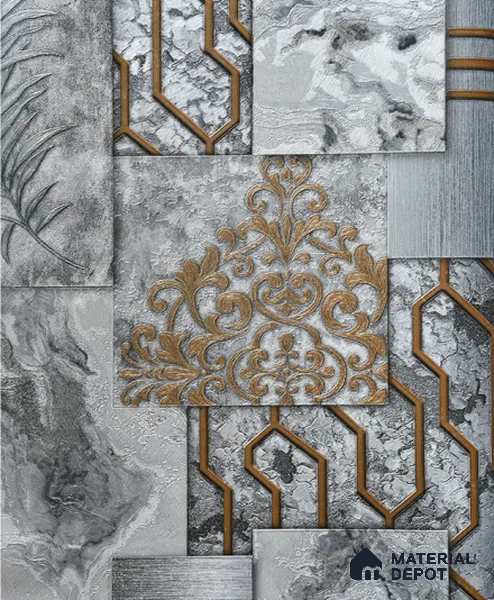6013 | 10 Meter x 21 Inches Patterned Look Wallpaper - 57.05 Sq. Ft. | Minimum 15% wastage during installation