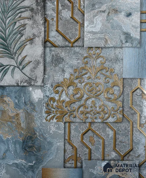 6014 | 10 Meter x 21 Inches Patterned Look Wallpaper - 57.05 Sq. Ft. | Minimum 15% wastage during installation