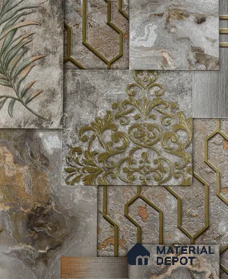 6016 | 10 Meter x 21 Inches Patterned Look Wallpaper - 57.05 Sq. Ft. | Minimum 15% wastage during installation