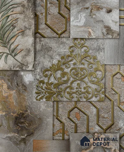 6016 | 10 Meter x 21 Inches Patterned Look Wallpaper - 57.05 Sq. Ft. | Minimum 15% wastage during installation