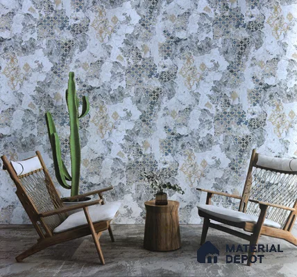 6022 | 10 Meter x 21 Inches Patterned Look Wallpaper - 57.05 Sq. Ft. | Minimum 15% wastage during installation