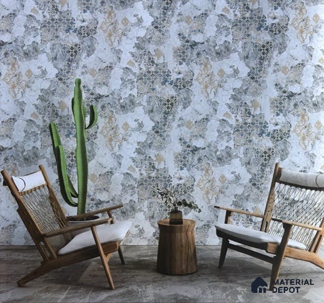 6022 | 10 Meter x 21 Inches Patterned Look Wallpaper - 57.05 Sq. Ft. | Minimum 15% wastage during installation