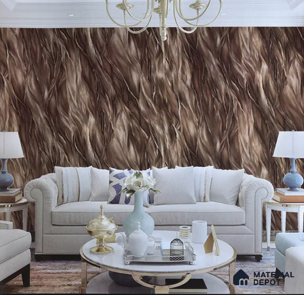 6032 | 10 Meter x 21 Inches Patterned Look Wallpaper - 57.05 Sq. Ft. | Minimum 15% wastage during installation