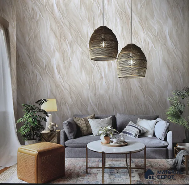 6033 | 10 Meter x 21 Inches Patterned Look Wallpaper - 57.05 Sq. Ft. | Minimum 15% wastage during installation