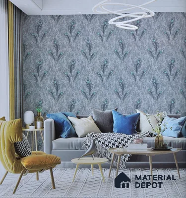 6036 | 10 Meter x 21 Inches Florals Look Wallpaper - 57.05 Sq. Ft. | Minimum 15% wastage during installation