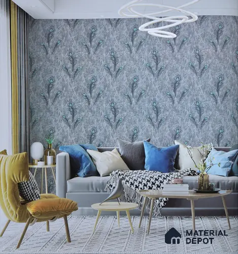 6036 | 10 Meter x 21 Inches Florals Look Wallpaper - 57.05 Sq. Ft. | Minimum 15% wastage during installation
