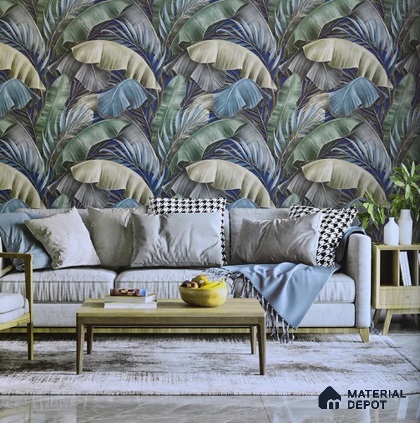 6040 | 10 Meter x 21 Inches Florals Look Wallpaper - 57.05 Sq. Ft. | Minimum 15% wastage during installation