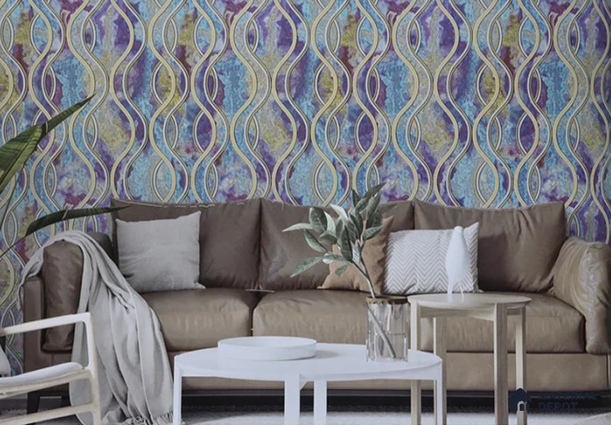 6050 | 10 Meter x 21 Inches Patterned Look Wallpaper - 57.05 Sq. Ft. | Minimum 15% wastage during installation