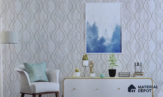 6051 | 10 Meter x 21 Inches Patterned Look Wallpaper - 57.05 Sq. Ft. | Minimum 15% wastage during installation