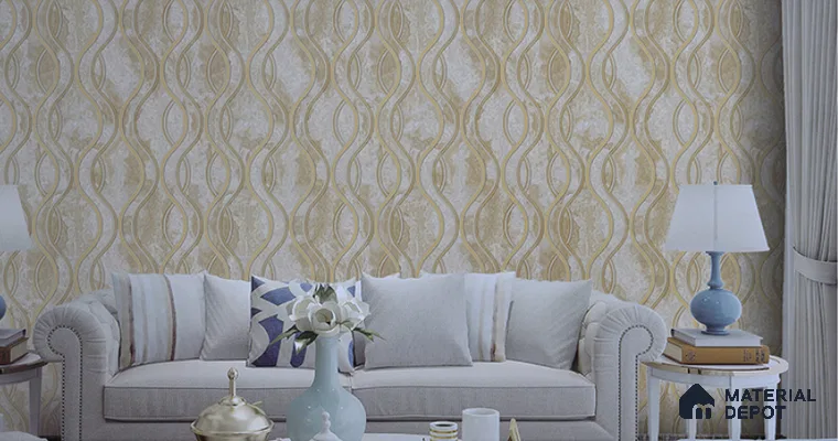 6052 | 10 Meter x 21 Inches Patterned Look Wallpaper - 57.05 Sq. Ft. | Minimum 15% wastage during installation