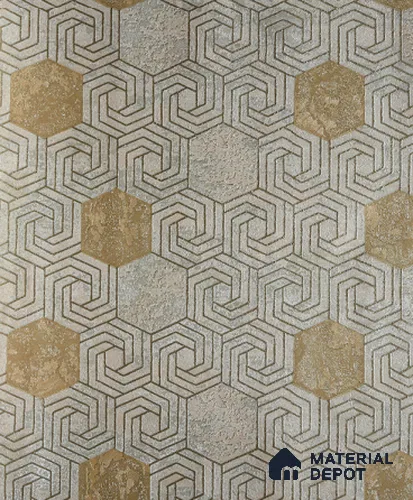 6064 | 10 Meter x 21 Inches Geometric Look Wallpaper - 57.05 Sq. Ft. | Minimum 15% wastage during installation
