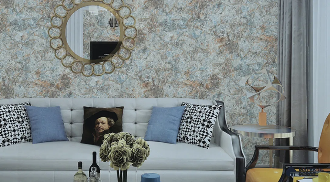6066 | 10 Meter x 21 Inches Patterned Look Wallpaper - 57.05 Sq. Ft. | Minimum 15% wastage during installation