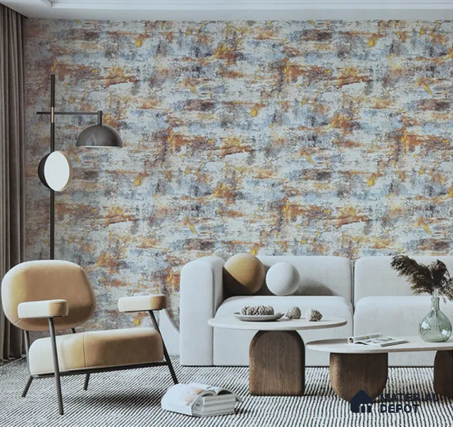6068 | 10 Meter x 21 Inches Patterned Look Wallpaper - 57.05 Sq. Ft. | Minimum 15% wastage during installation