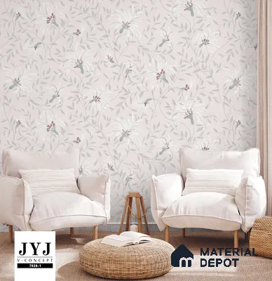 7936-1 | 5 Meter x 42 Inches Florals Look Wallpaper - 57.41 Sq. Ft. | Minimum 15% wastage during installation