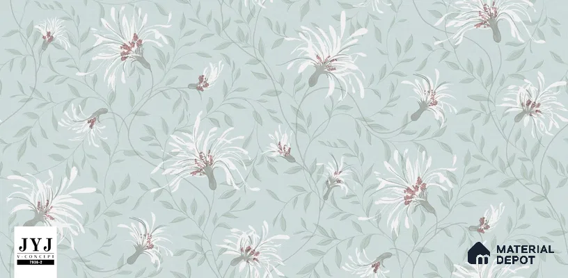 7936-2 | 5 Meter x 42 Inches Florals Look Wallpaper - 57.41 Sq. Ft. | Minimum 15% wastage during installation